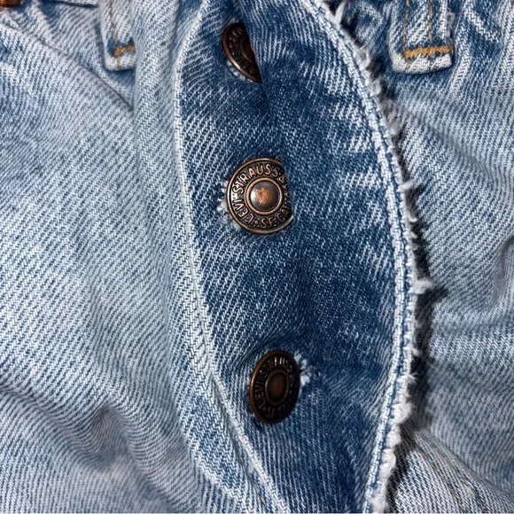 Rare Vintage 1980s 501 Button Levis Denim Jeans Orange Tab Women SZ 24/32 Inseam - Picture 11 of 11